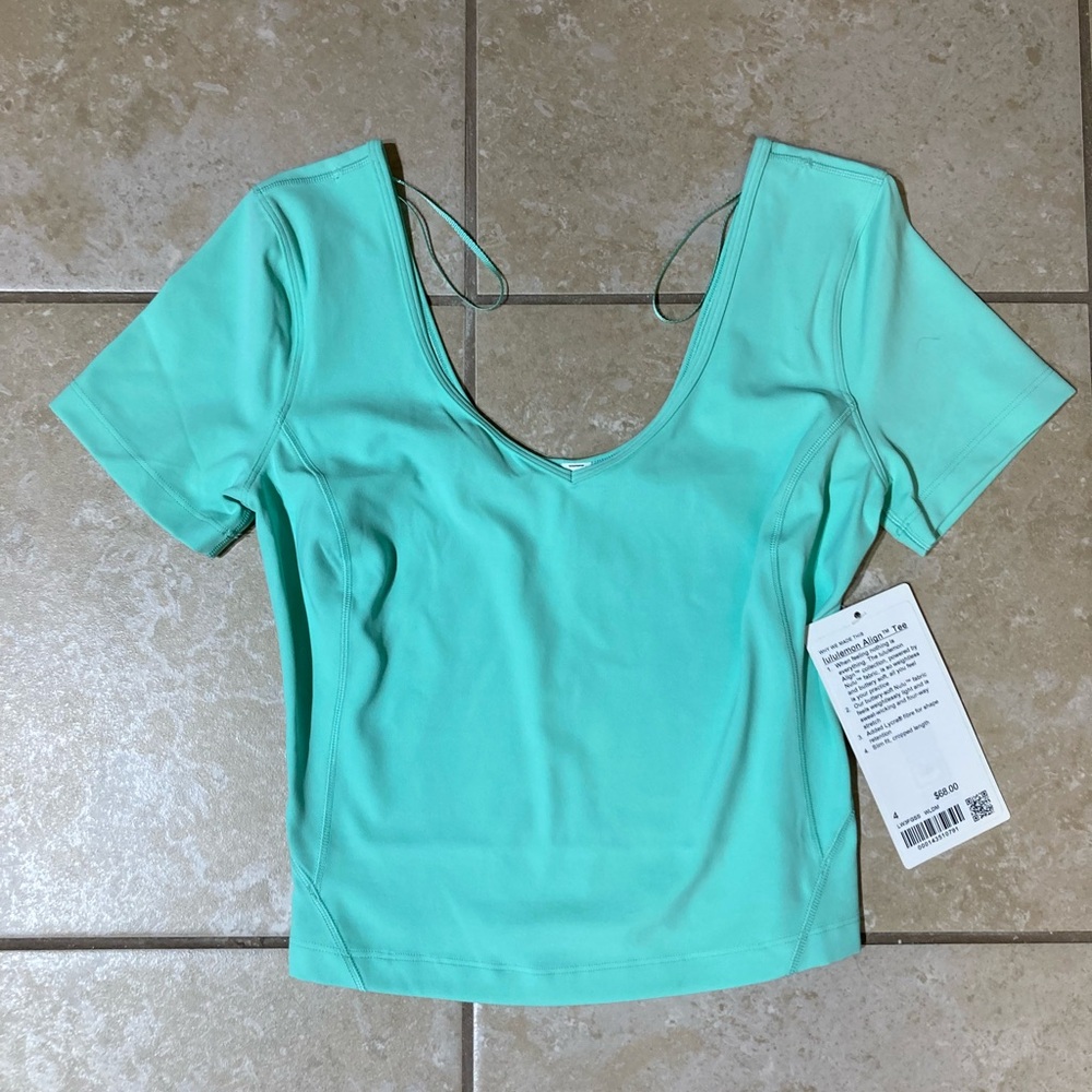 Lululemon Wild Mint Align Tee Shirt
